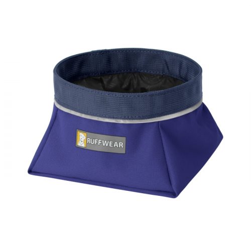 Ruffwear Quencher Huckelberry Blue Collapsible Dog Bowl