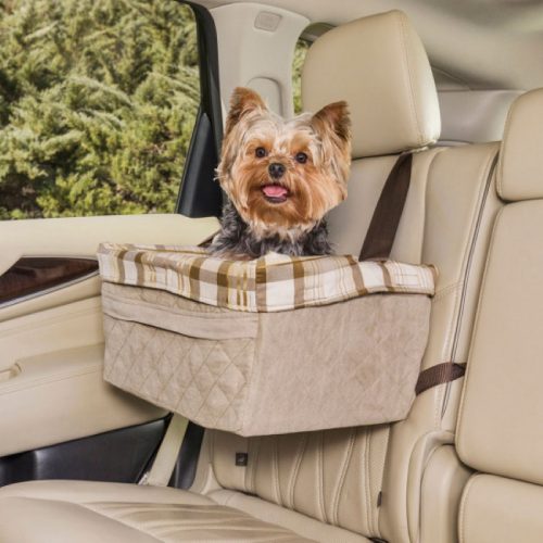 with Safety Leash and Zipper Storage Pocket Black XianghuangTechnology Pet Car Booster Seat for Dog Cat Portable and Breathable Bag with Seat Belt Dog Carrier Safety Stable for Travel 