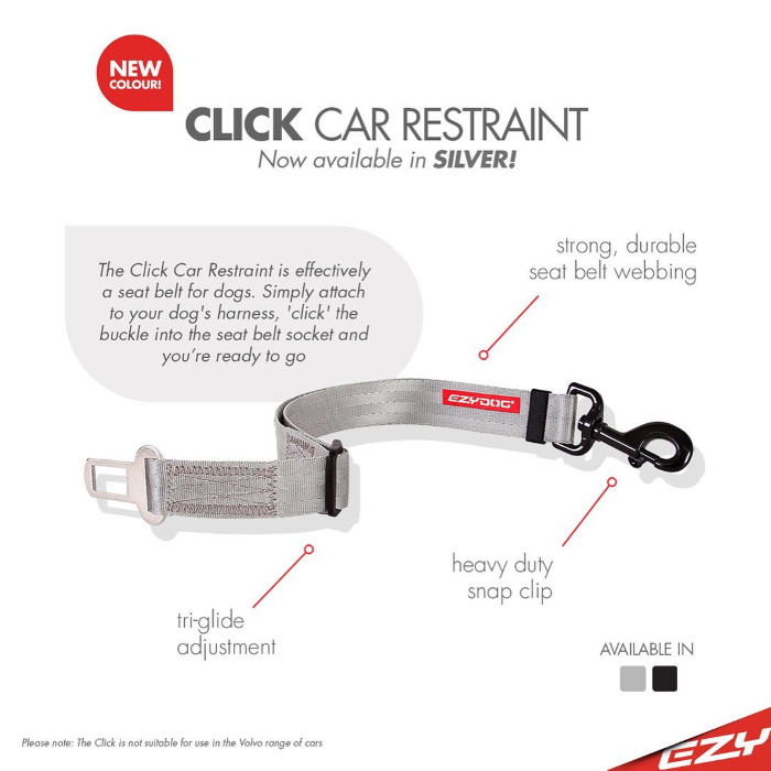 Ezydog Click Adjustable Dog Seat Belt Attachment Features