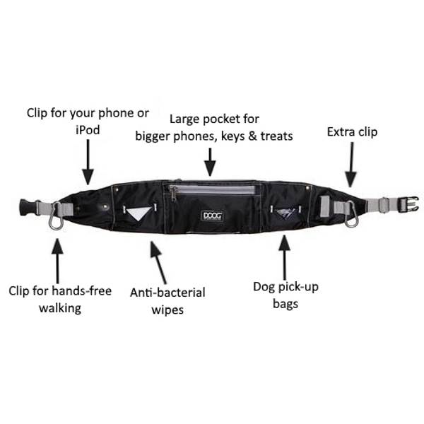 DOOG walkie belt diagram