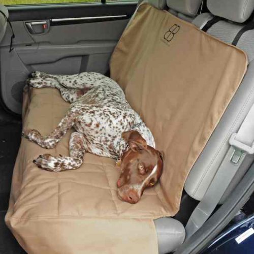 EB Dog Car Seat Cover Bench Tan