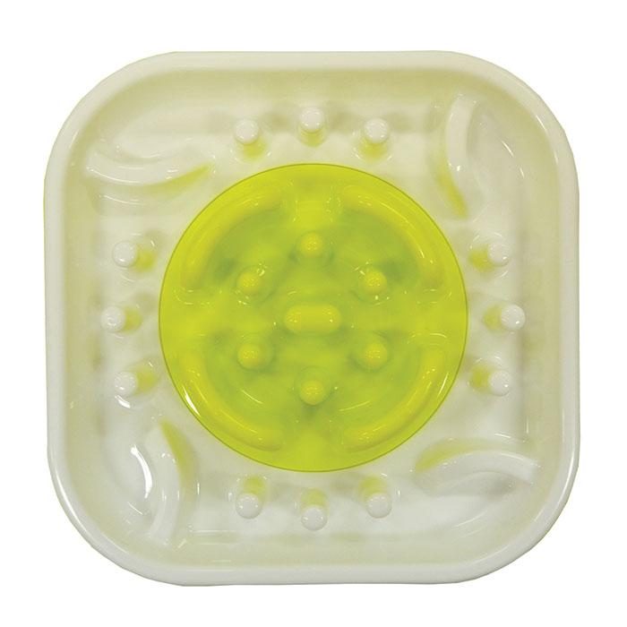 Scream Slow Feed Interactive Dog Bowl Green Top