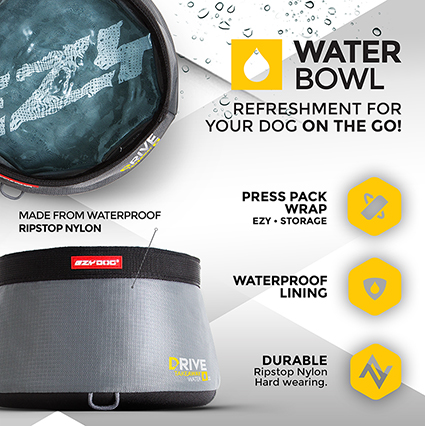 EzyDog Drive Takeaway Dog Water Bowl Info