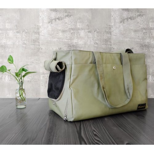 Canvas Pet Tote Soft Carrier Bag Army Green Ibiyaya