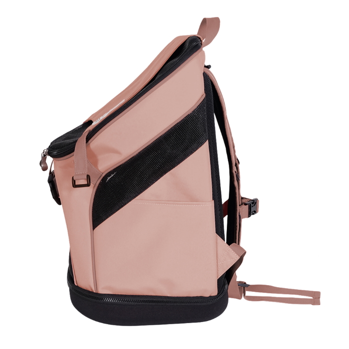 Ibiyaya Ultralight Backpack Pet Carrier Coral Pink Side