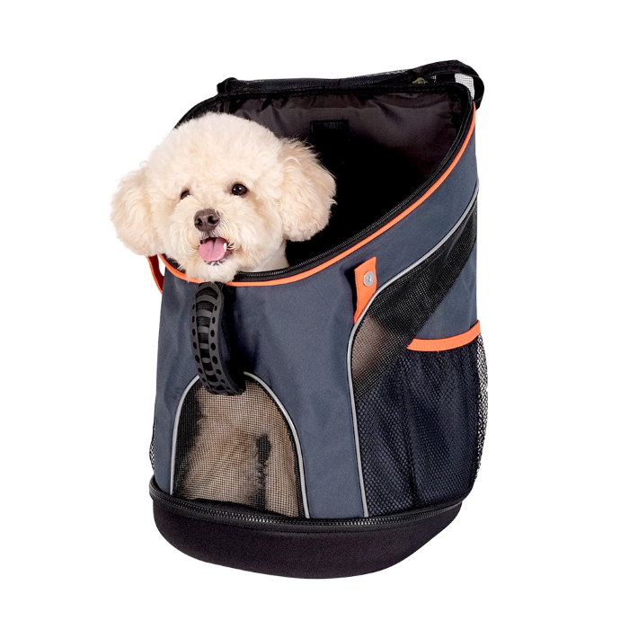 Ibiyaya Ultralight Backpack Pet Carrier Navy with Dog 2