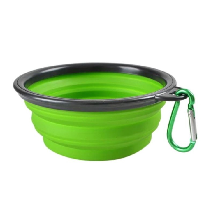 Easy Feeding Pet Bowl Vettora Collapsible Silicon Bowl Travel Pet Bowl Fold Able Expandable Cup Dish for Pet Easy Carry Collapsible Silicon Bowl 