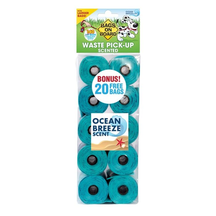 Dog Waste Pick up Bags, Ocean Breeze Scented