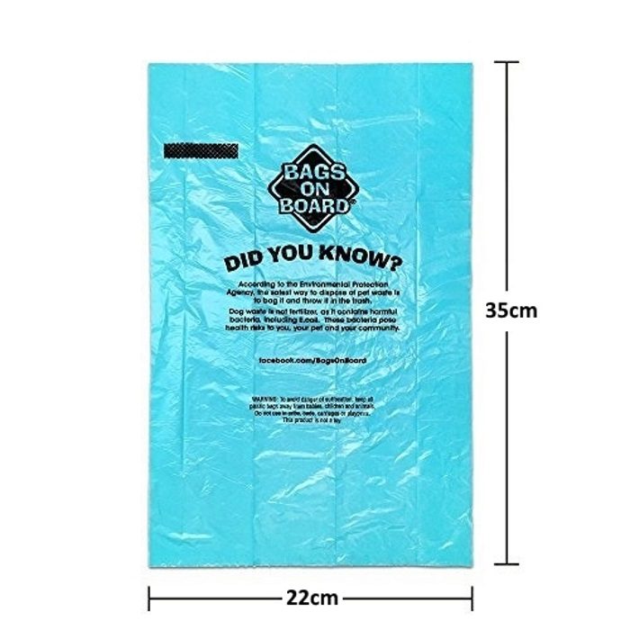 Dog Waste Pick up Bags, Ocean Breeze Scented Size