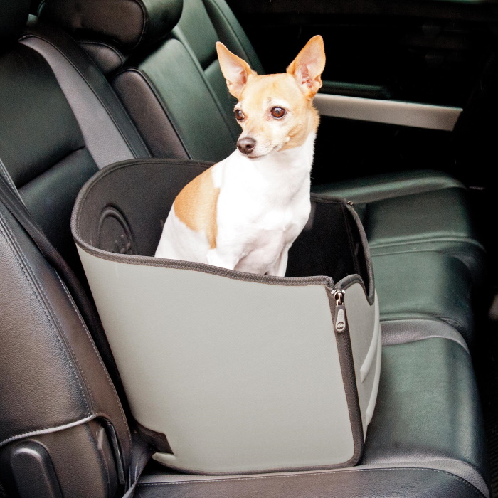 Black Car Pet Pad - Portable Dog Booster Seat for Safe and Comfortable Travel