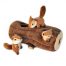 Zippy Burrow Log with 3 Chipmunks Interactive Dog Toy
