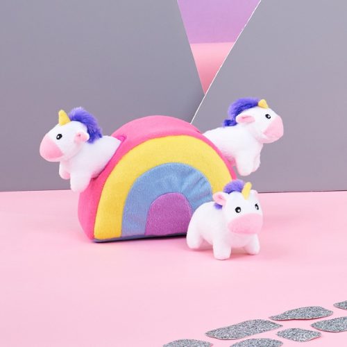Zippy-Burrow-Unicorns-in-Rainbow-Dog-Toy