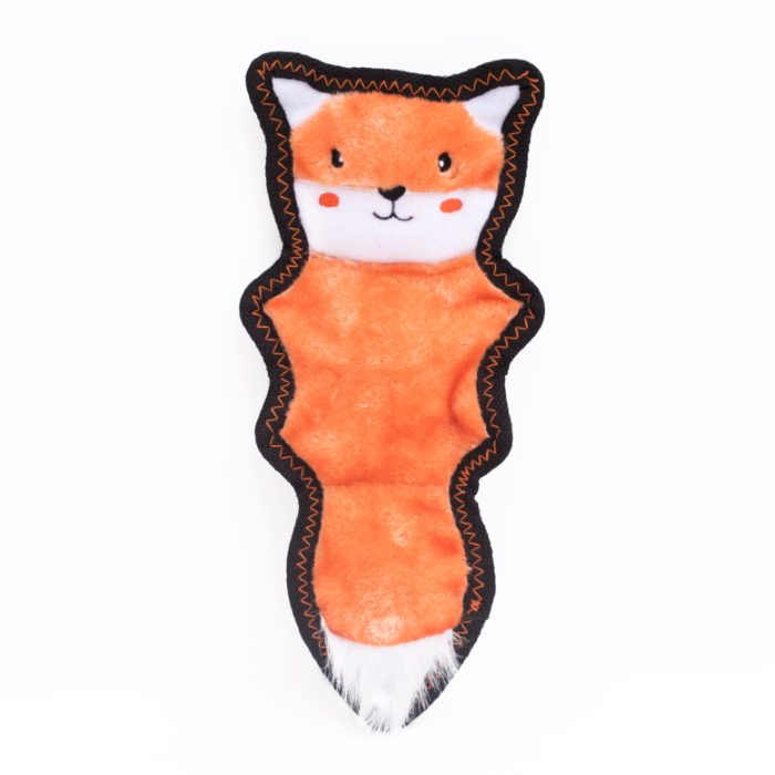 ZippyPaws Z-Stitch Skinny Peltz Fox Tough Dog Toy