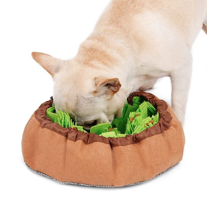 Round Cinch Top Snuffle Bowl_Green