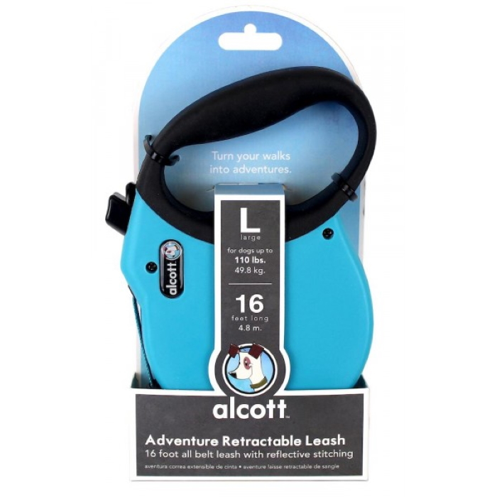 Alcott Adventure Retractable Leash L Blue 4.8m