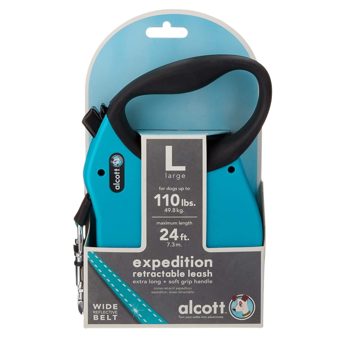 Alcott Expedition Retractable Leash Blue 7.3m XL