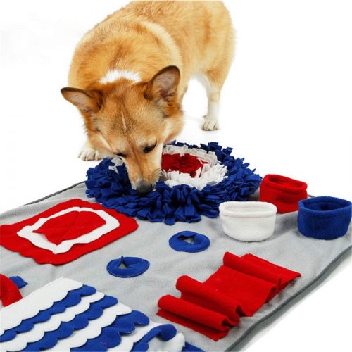 Dog Snuffle Mat Red_White_Blue