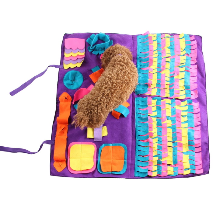 Interactive Activity Snuffle Mat for Dogs Large Purple