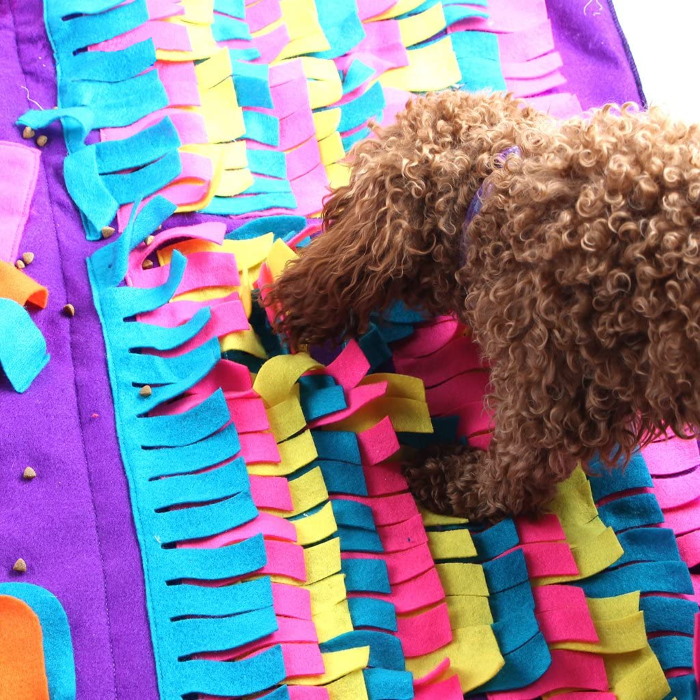 Interactive Activity Snuffle Mat for Dogs Purple