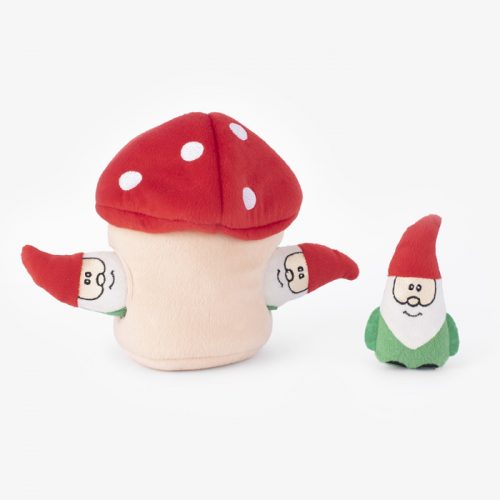 Zippy Paws Holiday Burrow Gnomes in Mushroom