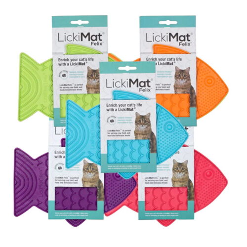 LickiMat Felix Slow feed mat for cats_Colour range