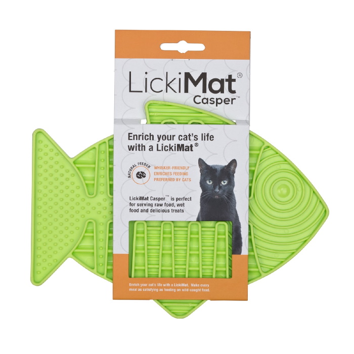 LickiMat For Cats Casper Green Packaging