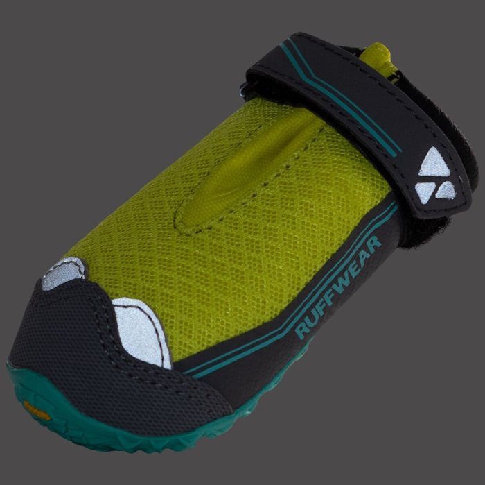 Ruffwear Grip Trex Dog Boots Lichen Green reflective
