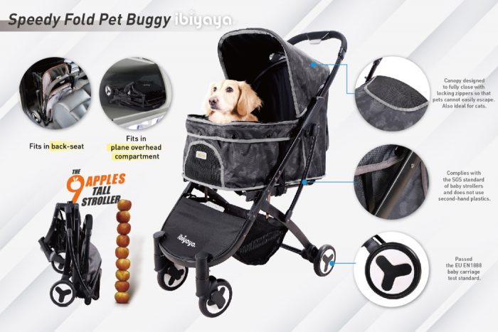 Ibiyaya Speedy Fold Compact Dog Buggy Features