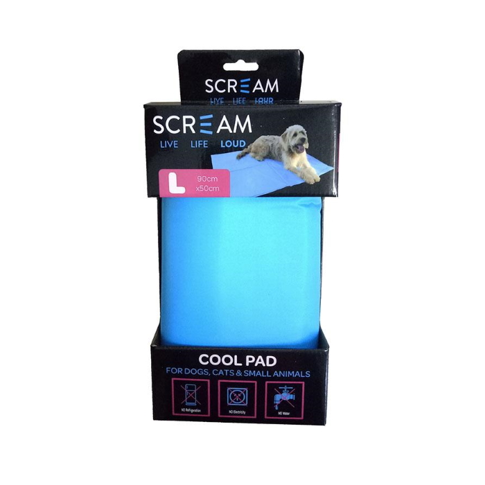 Scream Pet Cooling Mats Large BLUE 90x50