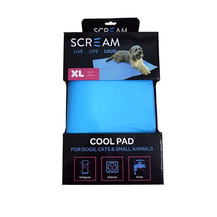 Scream Pet Cooling Mats XLarge BLUE 81x96