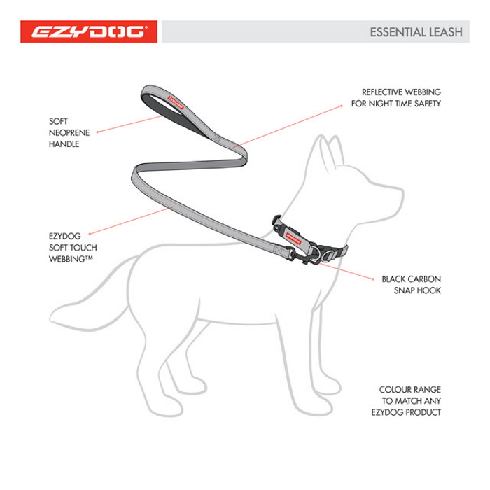 EzyDog Essential Dog Leash Features