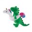 Fringe Studio Pool Time T-Rex with Unicorn Floatie Plush Dog Toy