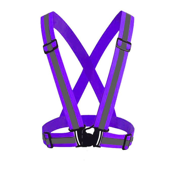 High Visibility Reflective Safety Vest purple