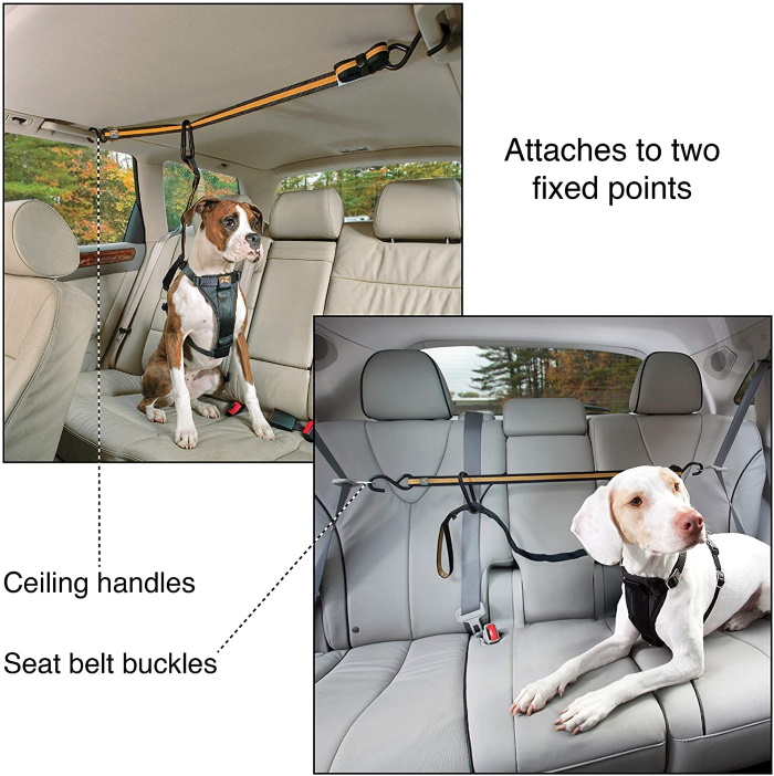 Kurgo Auto Zipline Seat belt connections