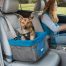 Kurgo Heather Booster seat for dogs_Charcoal_Blue