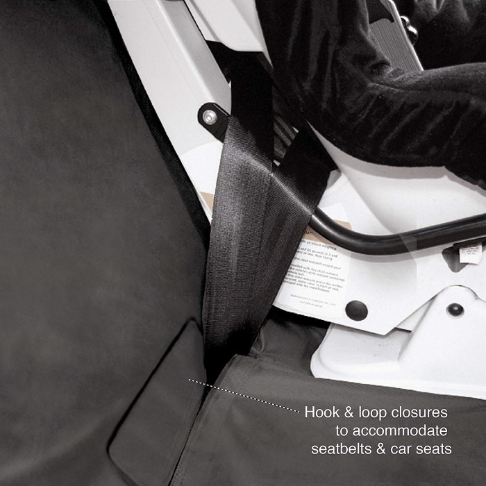 Kurgo Wander Bench Seat Cover_Seat belt slots