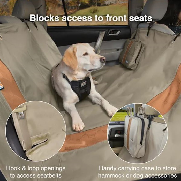 Kurgo Wander Hammock Dog Car seat cover_features