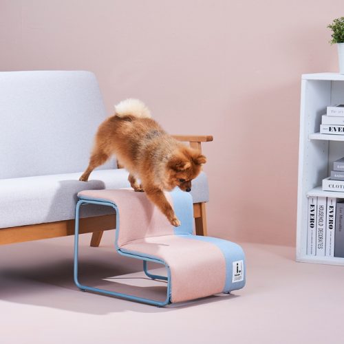 Ibiyaya Everest Collapsible Pet Stairs_Cotton Candy LS