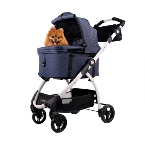 Ibiyaya CLEO Pet Dog Stroller Car Seat Travel System Blue Jeans