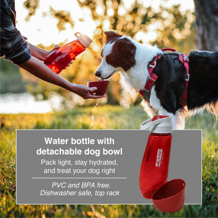 Kurgo Gourd Dog Travel Water Bottle and Bowl_Specs