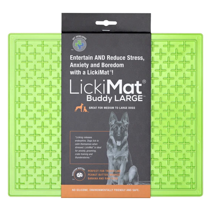 Lickimat Buddy Large Green_packaging