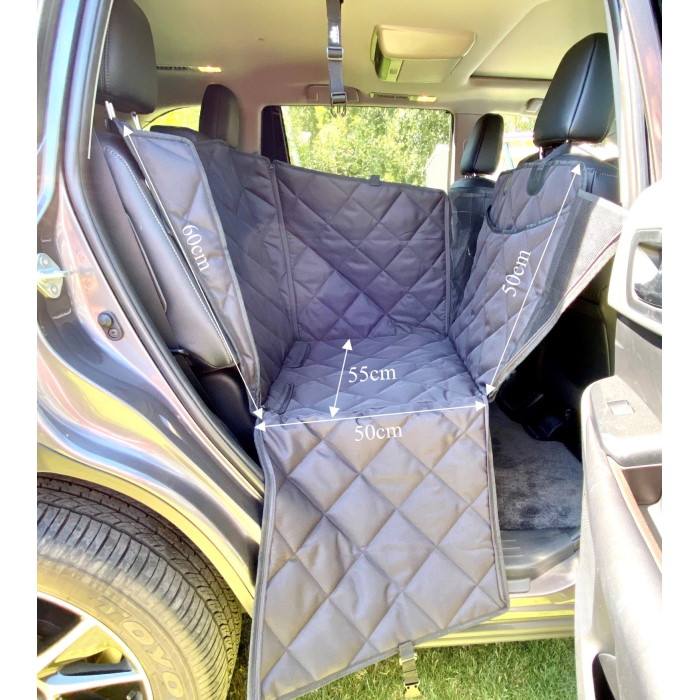 Pawmanity Dog Car Seat Cover Half Hammock dimensions