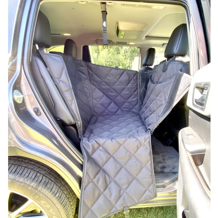 Pawmanity Dog Car Seat Cover Half Hammock with door guard