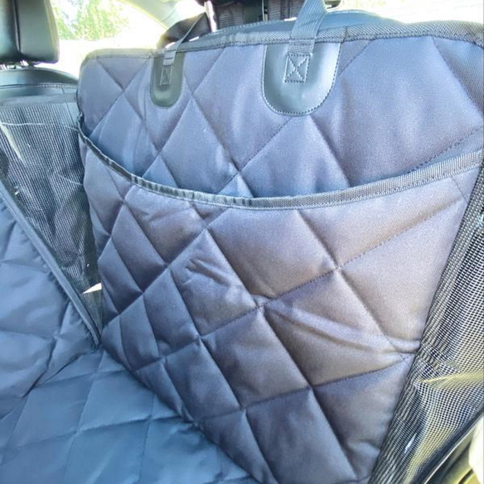 Pawmanity Half Hammock Dog Car Seat Cover storage