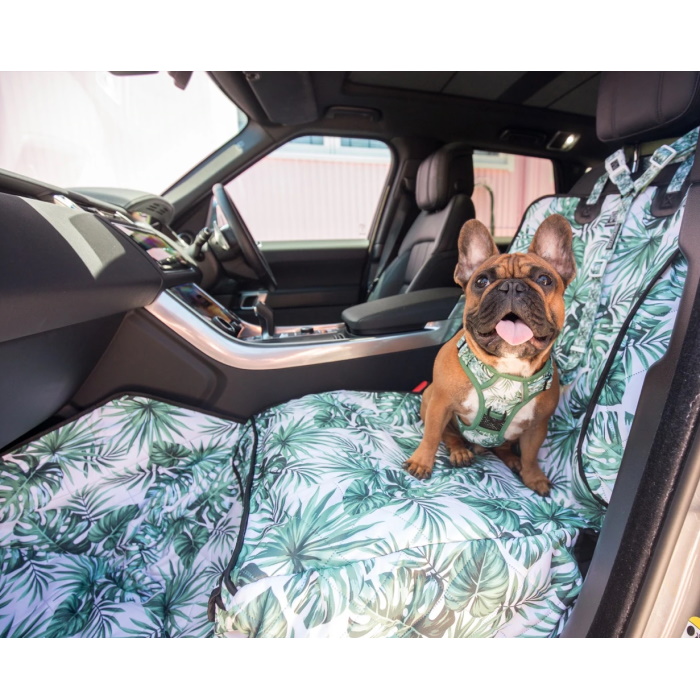 Flow.month Pet Front Seat Cover Pet Booster Seat,Deluxe 2 in 1 Dog Seat Cover for Cars Waterproof Dog Front Seat Cover Pet Bucket Seat Cover with Safety Belt 