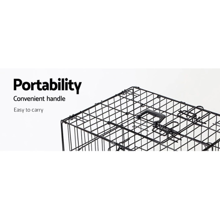 Foldable Dog Crate Carry Handle