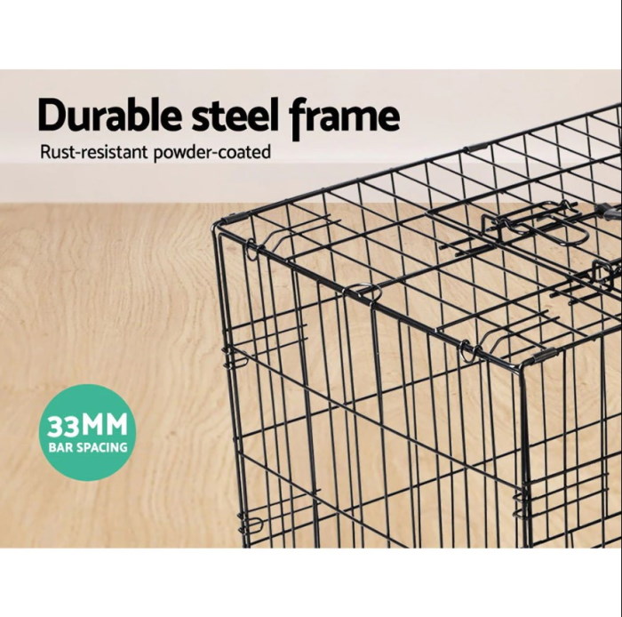 Foldable Dog Crate Steel Frame
