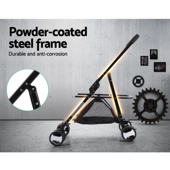 3 in 1 Foldable Pet Stroller_Powder coated frame