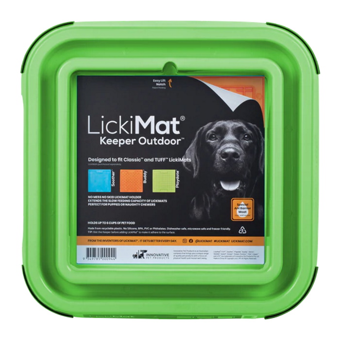 LickiMat Keeper Outdoor Ant-Proof_Lickimat Pad Holder_Green packaging