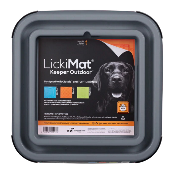 LickiMat Keeper Outdoor Ant-Proof_Lickimat Pad Holder_Grey packaging